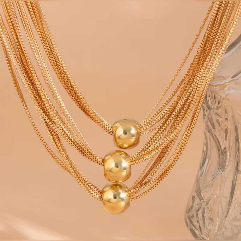 Necklace gold plated - Picture 3 of 4